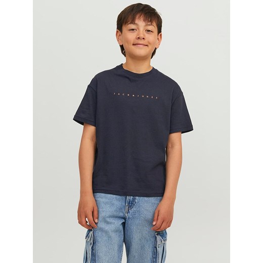 JACK &amp; JONES Junior Koszulka w kolorze granatowym ze sklepu Limango Polska w kategorii T-shirty chłopięce - zdjęcie 184859144