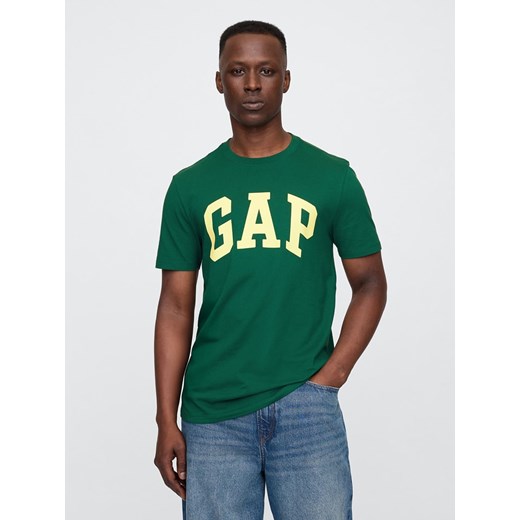 GAP Koszulka w kolorze zielonym ze sklepu Limango Polska w kategorii T-shirty męskie - zdjęcie 184859502