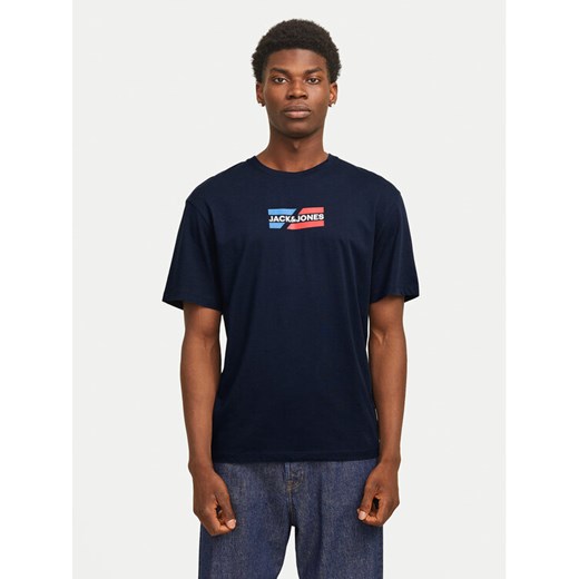 Jack&Jones T-Shirt Corp Graphic 12268415 Granatowy Regular Fit ze sklepu MODIVO w kategorii T-shirty męskie - zdjęcie 184860431