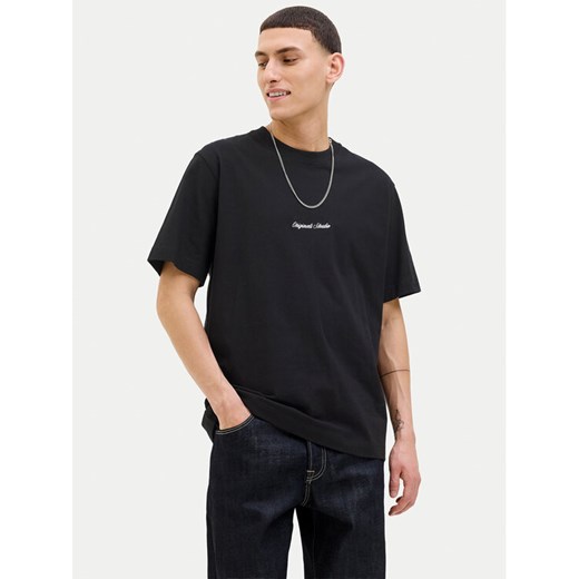 Jack&Jones T-Shirt Norrebro 12282892 Czarny Relaxed Fit ze sklepu MODIVO w kategorii T-shirty męskie - zdjęcie 184860450