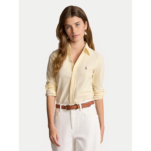 Polo Ralph Lauren Koszula 211910131004 Żółty Regular Fit ze sklepu MODIVO w kategorii Koszule damskie - zdjęcie 184860454