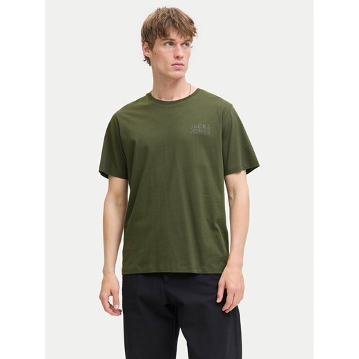 Jack&Jones T-Shirt Corp Logo 12151955 Zielony Standard Fit ze sklepu MODIVO w kategorii T-shirty męskie - zdjęcie 184860483