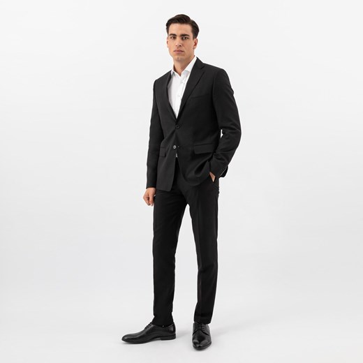 Wojas Czarne Wizytowe Półbuty Męskie Ze Skóry Licowej ze sklepu Wojas w kategorii Buty eleganckie męskie - zdjęcie 184862104
