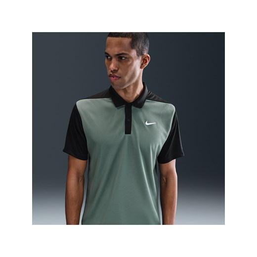 Męska koszulka polo do golfa Dri-FIT Nike Victory+ - Szary ze sklepu Nike poland w kategorii T-shirty męskie - zdjęcie 184862730