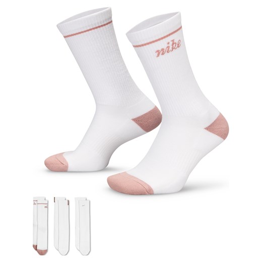 Klasyczne skarpety z amortyzacją Nike Everyday Plus (3 pary) - Wielokolorowe ze sklepu Nike poland w kategorii Skarpetki damskie - zdjęcie 184862873