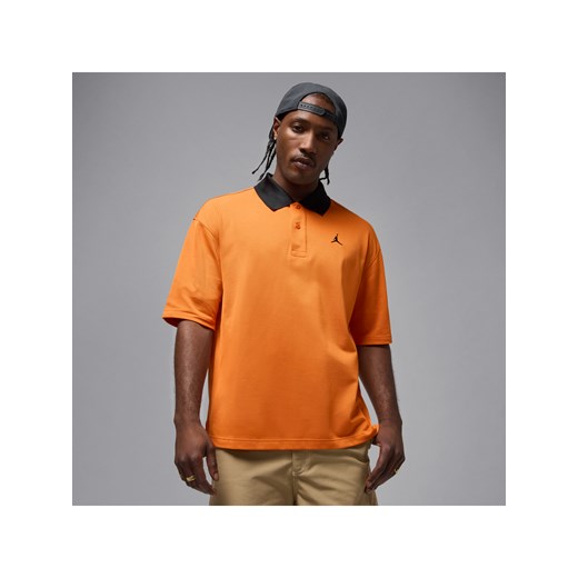 Męska koszulka polo Jordan Brooklyn - Pomarańczowy ze sklepu Nike poland w kategorii T-shirty męskie - zdjęcie 184862894
