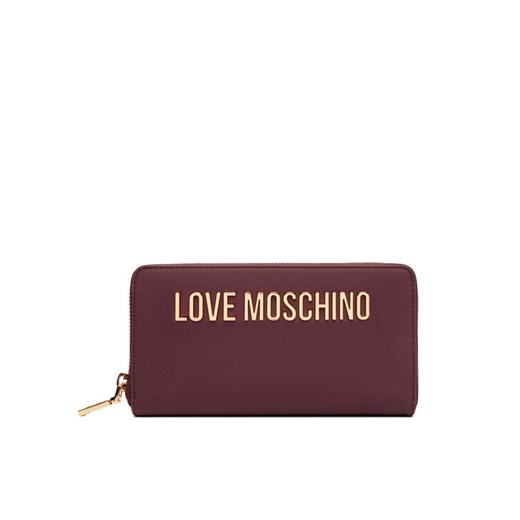Duży Portfel Damski LOVE MOSCHINO JC5611PP1NKD0552 Bordowy ze sklepu eobuwie.pl w kategorii Portfele damskie - zdjęcie 184863661