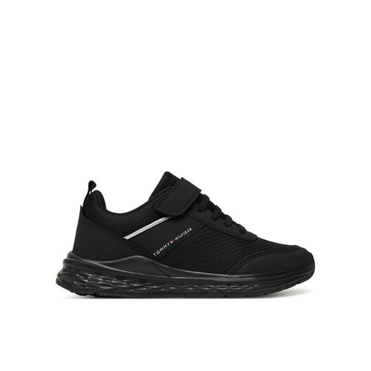 Sneakersy Tommy Hilfiger T3X9-34115-1845 S Czarny ze sklepu eobuwie.pl w kategorii Buty sportowe dziecięce - zdjęcie 184863774