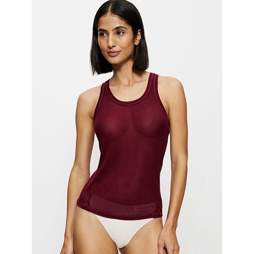 Triumph Top &quot;Beauty&quot; w kolorze ciemnoczerwonym ze sklepu Limango Polska w kategorii Bluzki damskie - zdjęcie 184864892