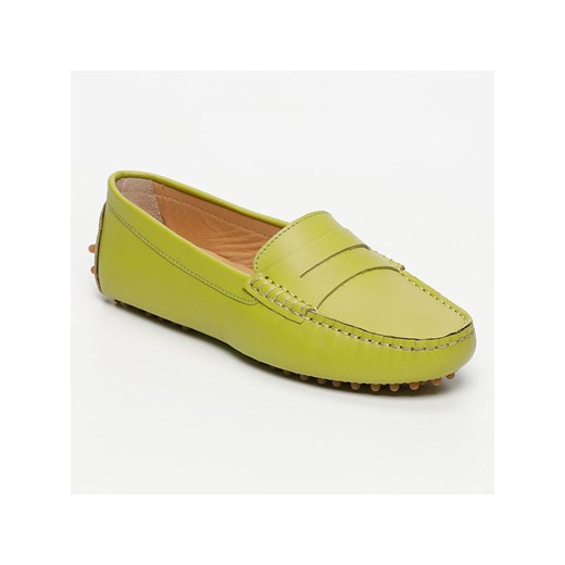 CHARLES &amp; SMITH Skórzane mokasyny &quot;Thandie&quot; w kolorze zielonym ze sklepu Limango Polska w kategorii Mokasyny damskie - zdjęcie 184866480