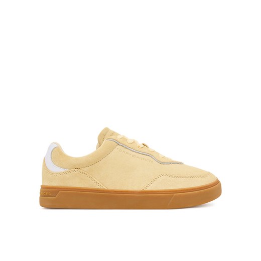 Sneakersy Tommy Hilfiger Casual FW0FW08898 Żółty ze sklepu eobuwie.pl w kategorii Buty sportowe damskie - zdjęcie 184866521