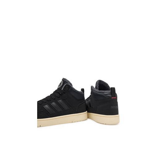 Sneakersy adidas Rapid Court Mid Winterized JR1027 Czarny 38 eobuwie.pl