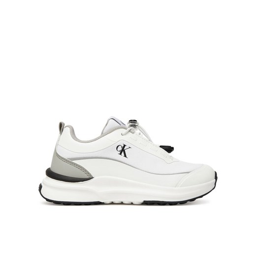 Calvin Klein Sneakersy Low Cut Lace-Up Sneaker V3X9-83171-1844 S Biały ze sklepu MODIVO w kategorii Buty sportowe dziecięce - zdjęcie 184866731