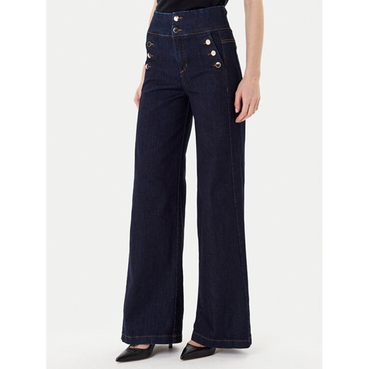 Rinascimento Jeansy CFC0126162003 Granatowy Wide Leg ze sklepu MODIVO w kategorii Jeansy damskie - zdjęcie 184866853