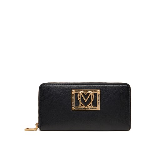 LOVE MOSCHINO Duży Portfel Damski JC5603PP1NLI0000 Czarny ze sklepu MODIVO w kategorii Portfele damskie - zdjęcie 184866870