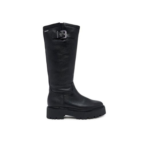 KARL LAGERFELD Kozaki Burly Biker KL43490W Czarny ze sklepu MODIVO w kategorii Kozaki damskie - zdjęcie 184866880