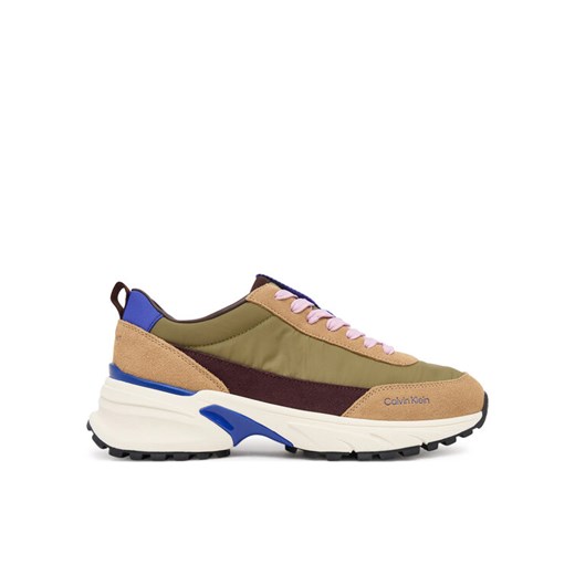 Calvin Klein Sneakersy Hike Runner Mg Nylon Mix YW0YW02075 Zielony ze sklepu MODIVO w kategorii Buty sportowe damskie - zdjęcie 184866922