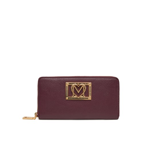 LOVE MOSCHINO Duży Portfel Damski JC5603PP1NLI0552 Bordowy ze sklepu MODIVO w kategorii Portfele damskie - zdjęcie 184866953