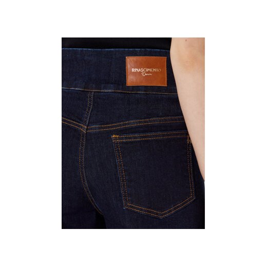 Rinascimento Jeansy CFC0126162003 Granatowy Wide Leg Rinascimento S MODIVO
