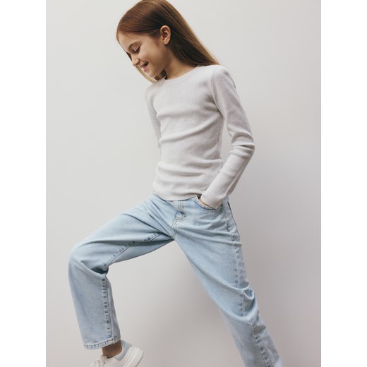 Reserved - Jeansy straight fit - niebieski Reserved 158 (12 lat) promocyjna cena Reserved