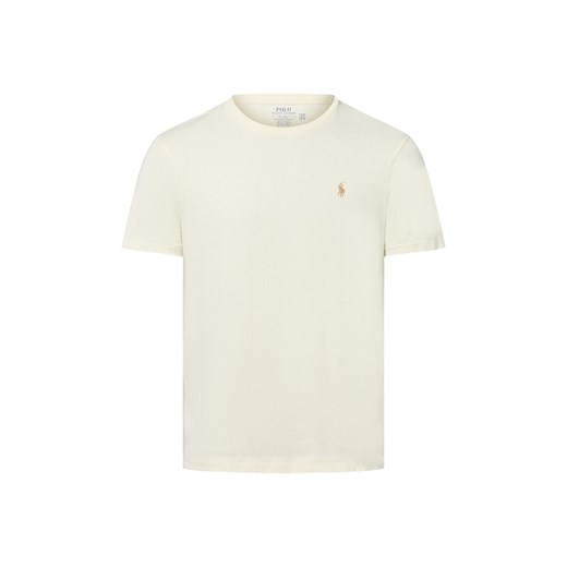 Polo Ralph Lauren Koszulka męska Mężczyźni Bawełna écru jednolity ze sklepu vangraaf w kategorii T-shirty męskie - zdjęcie 184868390