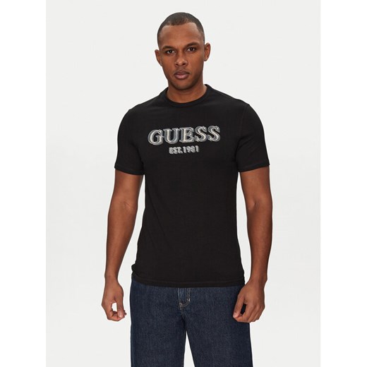 Guess T-Shirt M5GI07 I3Z14 Czarny Classic Fit ze sklepu MODIVO w kategorii T-shirty męskie - zdjęcie 184869513