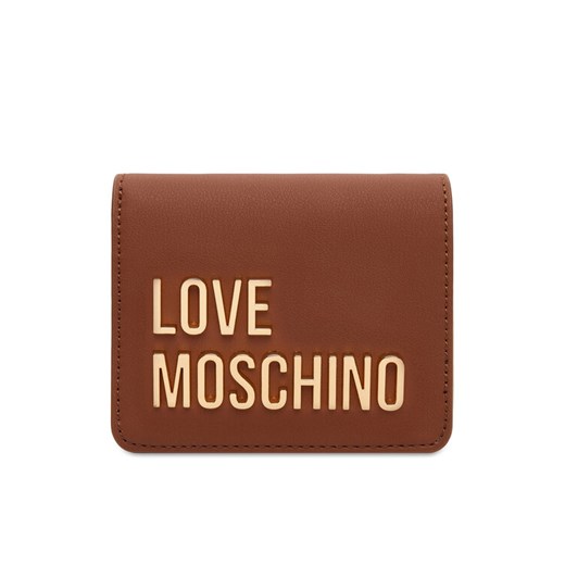 LOVE MOSCHINO Mały Portfel Damski JC5612PP1NKD0312 Brązowy ze sklepu MODIVO w kategorii Portfele damskie - zdjęcie 184869520