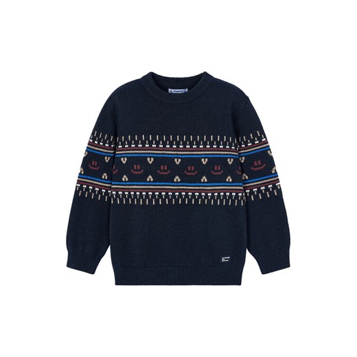 Mayoral Sweter 4377 Granatowy Regular Fit ze sklepu MODIVO w kategorii Swetry chłopięce - zdjęcie 184869550