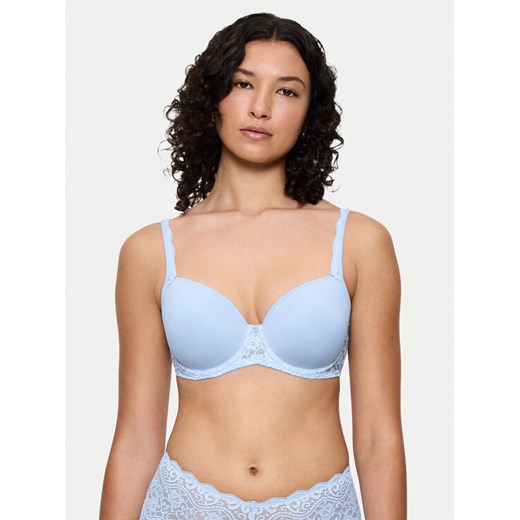 Triumph Biustonosz z fiszbiną Amourette 10214770 Błękitny ze sklepu MODIVO w kategorii Biustonosze - zdjęcie 184869554