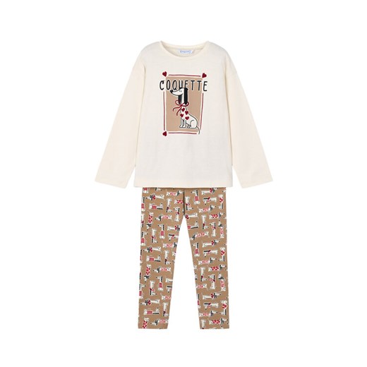 Mayoral Komplet bluzka i legginsy 4719 Khaki Regular Fit ze sklepu MODIVO w kategorii Komplety dziewczęce - zdjęcie 184869570