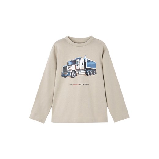 Mayoral Bluzka 4085 Beżowy Regular Fit ze sklepu MODIVO w kategorii T-shirty chłopięce - zdjęcie 184869572