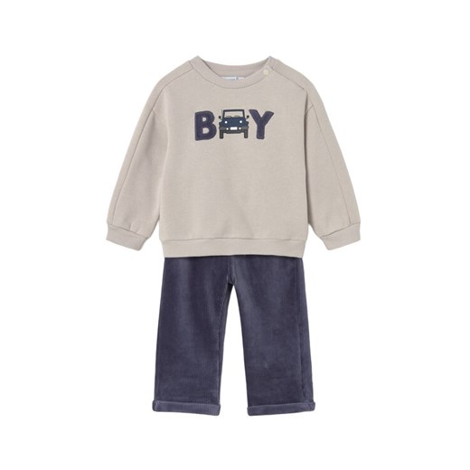 Mayoral Dres 2513 Brązowy Regular Fit ze sklepu MODIVO w kategorii Komplety niemowlęce - zdjęcie 184869583