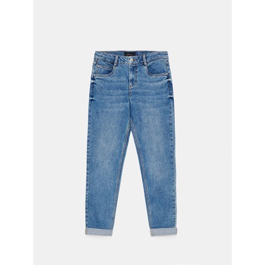 Mohito - Jeansy boyfriend - niebieski ze sklepu Mohito w kategorii Jeansy damskie - zdjęcie 184870371