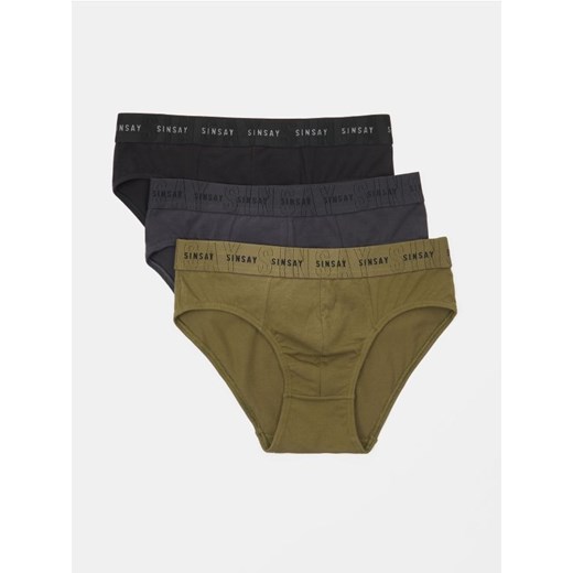 Sinsay - Bawełniane majtki 3pack - wielobarwny ze sklepu Sinsay w kategorii Majtki męskie - zdjęcie 184871132
