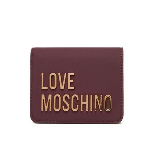 Mały Portfel Damski LOVE MOSCHINO JC5612PP1NKD0552 Bordowy ze sklepu eobuwie.pl w kategorii Portfele damskie - zdjęcie 184871194