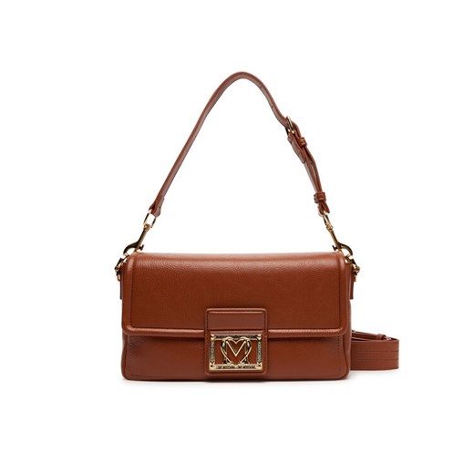 Torebka LOVE MOSCHINO JC4086PP1NLI0312 Brązowy ze sklepu eobuwie.pl w kategorii Listonoszki - zdjęcie 184871342
