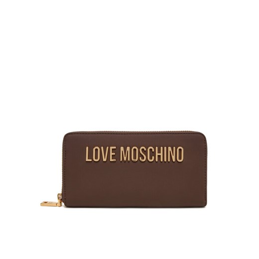 Duży Portfel Damski LOVE MOSCHINO JC5611PP1NKD0301 Brązowy ze sklepu eobuwie.pl w kategorii Portfele damskie - zdjęcie 184871400