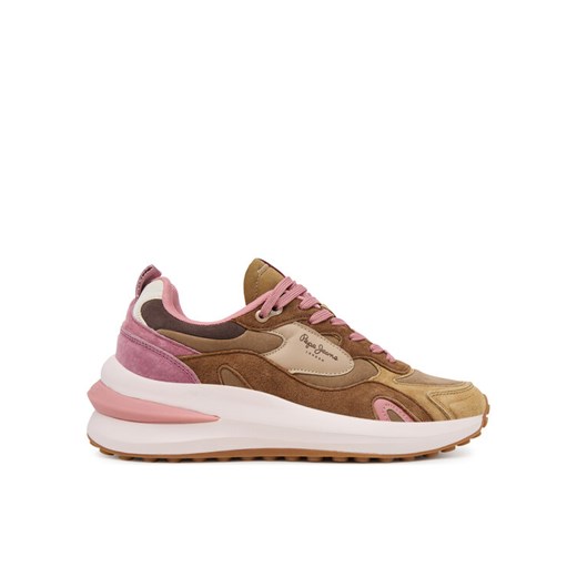 Sneakersy Pepe Jeans Winslow Serie PLS600013 Beżowy ze sklepu eobuwie.pl w kategorii Buty sportowe damskie - zdjęcie 184871403