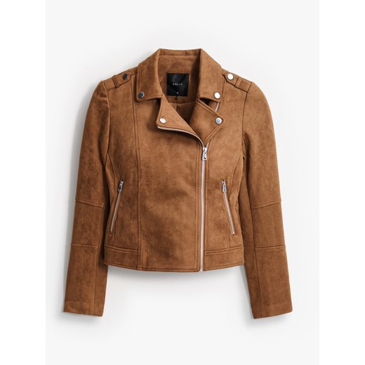 Mohito - Brązowa ramoneska - brązowy ze sklepu Mohito w kategorii Kurtki damskie - zdjęcie 184873092