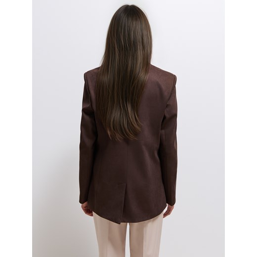 Mohito - Ciemnobrązowa marynarka - brązowy Mohito 32 Mohito