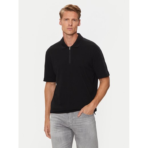 Armani Exchange Polo 6DZFLC ZJM5Z 1200 Czarny Regular Fit ze sklepu MODIVO w kategorii T-shirty męskie - zdjęcie 184874694