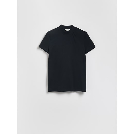 Reserved - Bawełniany t-shirt slim fit - czarny Reserved M Reserved