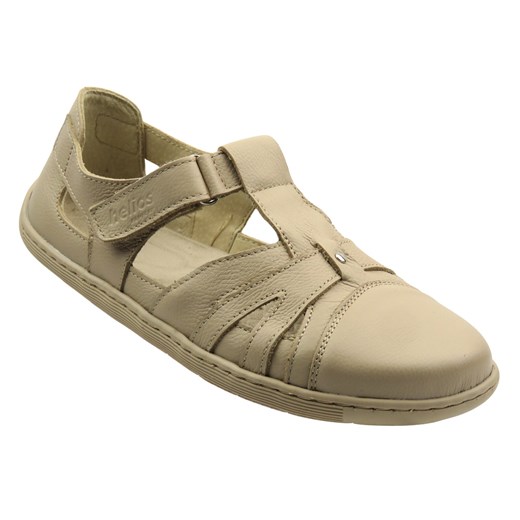 Barefoot skórzane minimalistyczne półbuty damskie ecru Helios Komfort 466 ze sklepu ulubioneobuwie w kategorii Półbuty damskie - zdjęcie 184876331