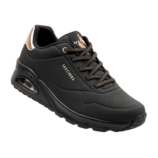 Buty sportowe damskie, adidasy - Skechers 155196, czarne ze sklepu ulubioneobuwie w kategorii Buty sportowe damskie - zdjęcie 184876534