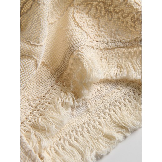 Reserved - Ażurowa bluzka - złamana biel Reserved M Reserved