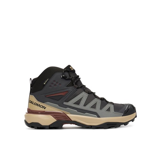 Trekkingi Salomon X Ultra 360 Mid Gore-Tex L47743300 Szary ze sklepu eobuwie.pl w kategorii Buty trekkingowe męskie - zdjęcie 184878211