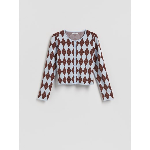Reserved - Wzorzysty kardigan - wielobarwny Reserved L Reserved