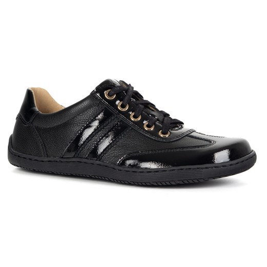 Buty BAREFOOT damskie skórzane minimalistyczne 1287 czarne ze sklepu butyolivier w kategorii Półbuty damskie - zdjęcie 184879230