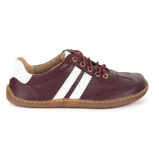 Buty BAREFOOT damskie skórzane minimalistyczne 1287 bordowe ze sklepu butyolivier w kategorii Półbuty damskie - zdjęcie 184879283