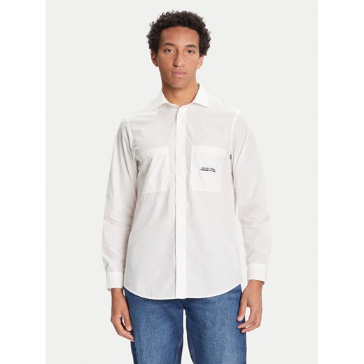 Armani Exchange Koszula XM000959 AF12994 U0009 Biały Regular Fit ze sklepu MODIVO w kategorii Koszule męskie - zdjęcie 184879580